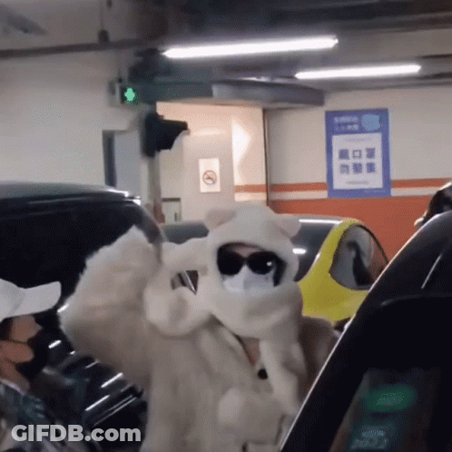 Woman Wearing Mask And Sunglasses GIF