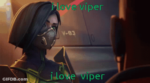 Woman Wearing Mask I Love Viper GIF