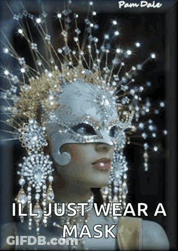 Woman Wearing Mask Ill Just Wear Mask GIF