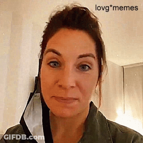 Woman Wearing Mask Saying Love * Memes GIF