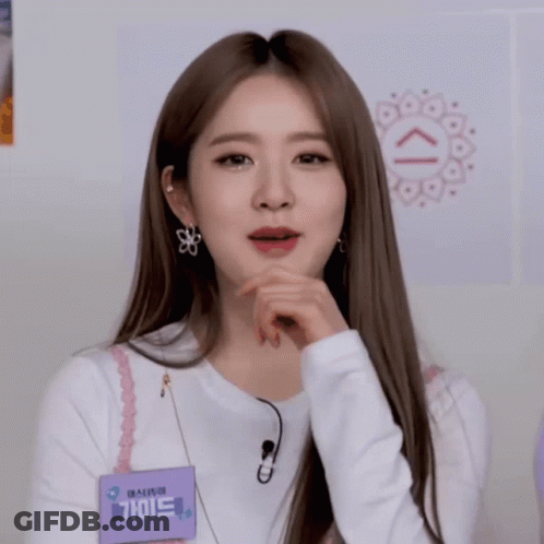Woman Wearing Name Tag 'A GIF