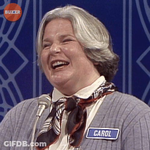 Woman Wearing Name Tag Carol GIF