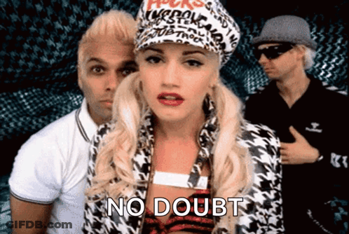 Woman Wearing No Doubt Hat GIF