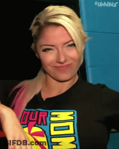 Woman Wearing Our Mom Shirt GIF