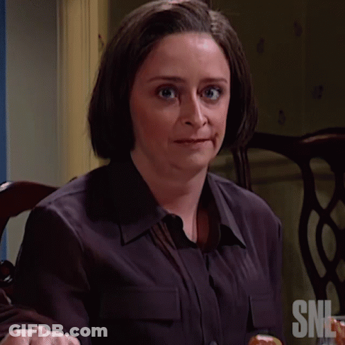 Woman Wearing Purple SNL Shirt GIF