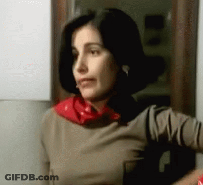 Woman Wearing Red Scarf GIF