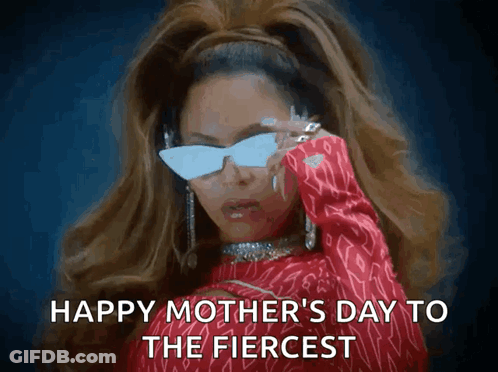 Woman Wearing Sunglasses Happy Mother's Day GIF