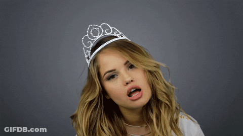 Woman Wearing Tiara Says Im A Princess GIF