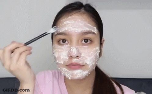 Woman Wearing White Mask GIF