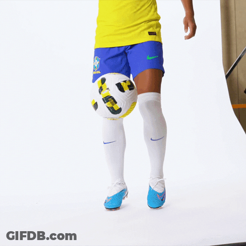 Woman Wearing Yellow Soccer Shirt GIF