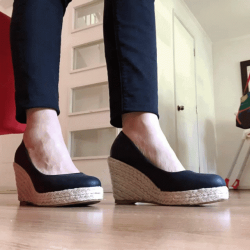 Woman Wedge Shoes GIF