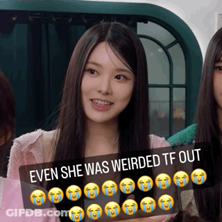 Woman Weirded TF Out GIF