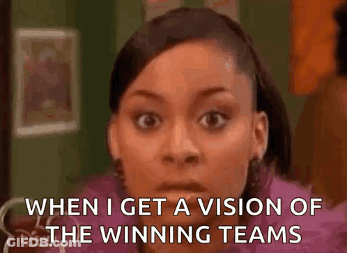 Woman When I Get Vision Of Winning Teams GIF