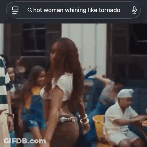 Woman Whining Like Tornado In Front Of Crowd GIF