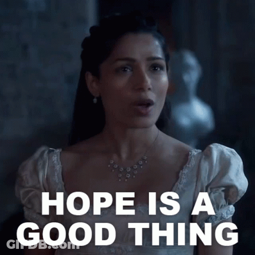 Woman White Dress Hope Is A Good Thing GIF