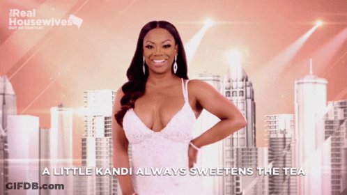 Woman White Dress Little Kandi Always Sweetens Tea GIF