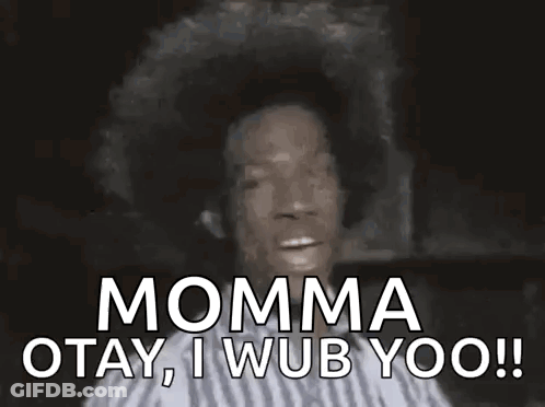 Woman With Afro Giving OK Sign Saying Momma Otay GIF