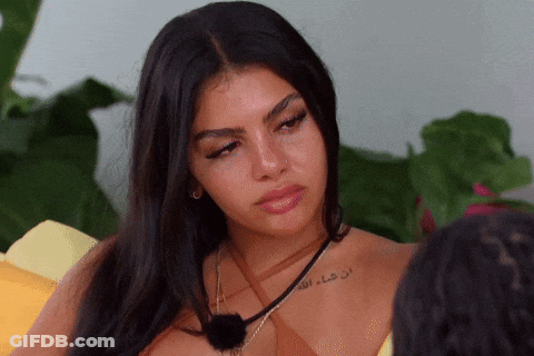 Woman With Arabic Tattoo GIF