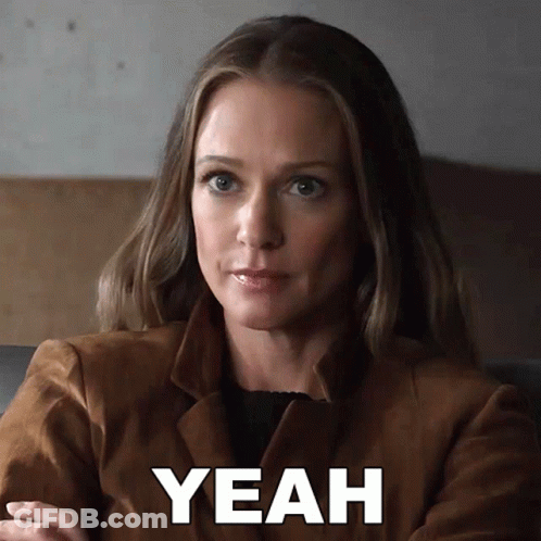 Woman With Arms Crossed And Yeah On Her Face GIF