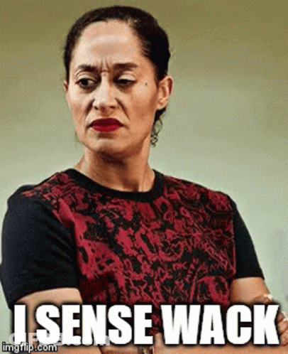 Woman With Arms Crossed Saying I Sense Wack GIF