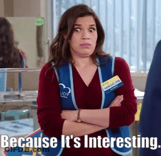 Woman With Arms Crossed Says Because It's Interesting GIF
