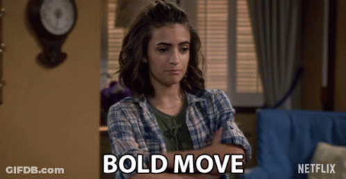 Woman With Arms Crossed Says Bold Move Netflix Ad GIF