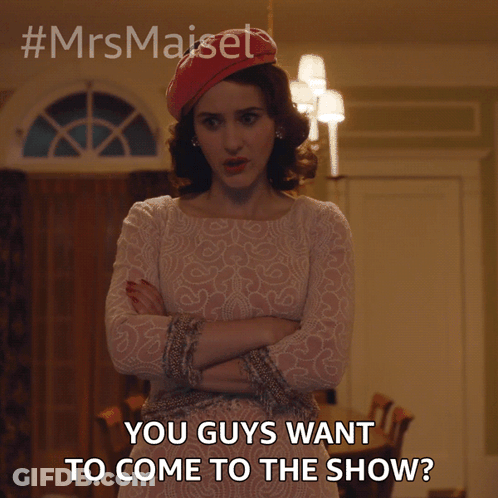 Woman With Arms Crossed Says You Guys Want To Come To The Show GIF