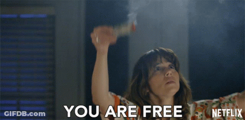 Woman With Arms In The Air Says You Are Free Netflix GIF