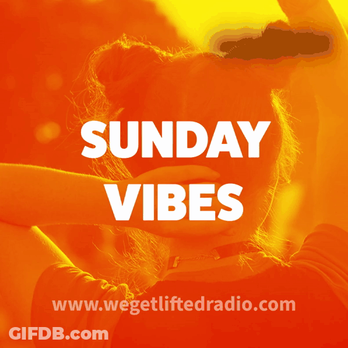 Woman With Arms Up For Sunday Vibes GIF
