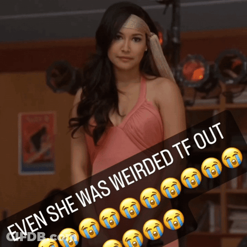 Woman With Bandage And Weirded Out Text GIF