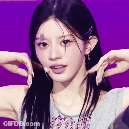 Woman With Bandage On Forehead Wearing I Love You Tank Top GIF