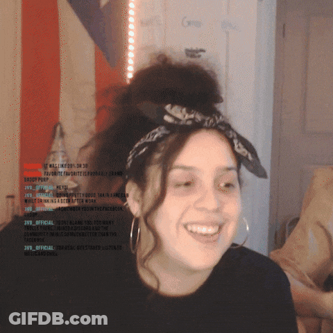 Woman With Bandana Hoops Smiling At Yvr Official GIF