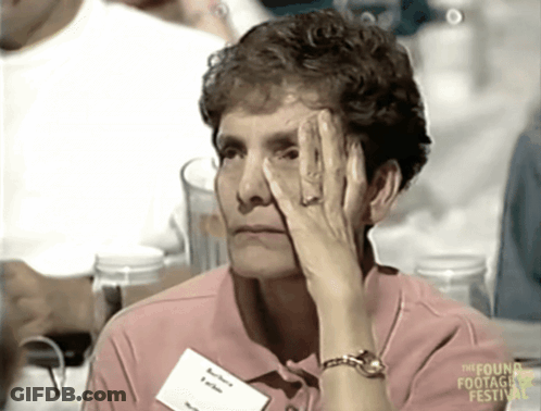 Woman With Barbara Name Tag GIF