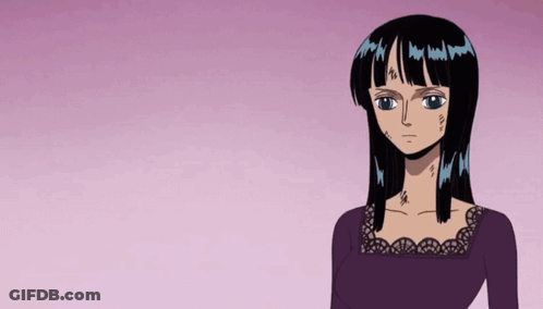 Woman With Black Hair And Purple Shirt GIF