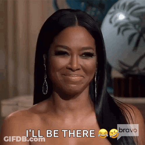 Woman With Black Hair Smiling I'll Be There GIF