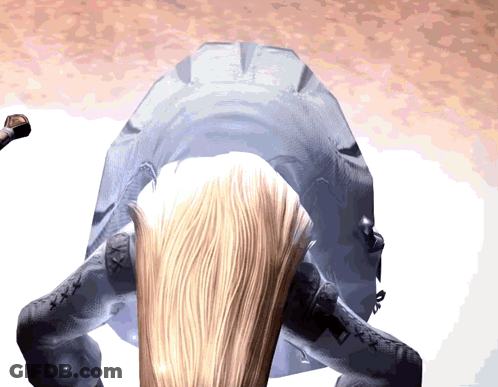 Woman With Blonde Hair And Sword GIF