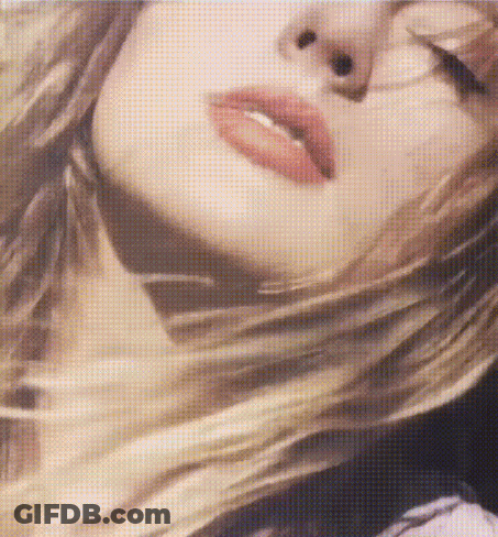 Woman With Blonde Hair Close Up GIF
