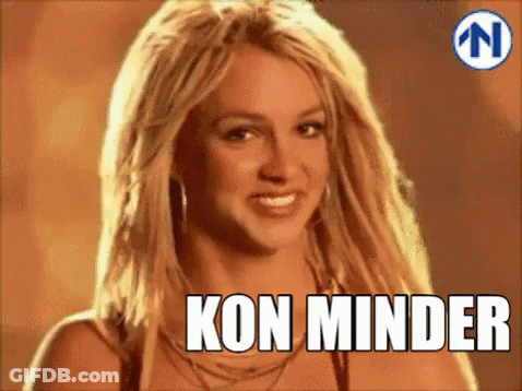 Woman With Blonde Hair Saying Kon Minder GIF
