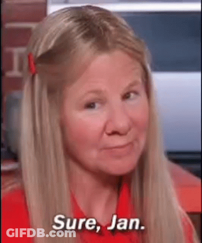 Woman With Blonde Hair Saying Sure Jan GIF