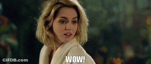 Woman With Blonde Hair Saying Wow GIF