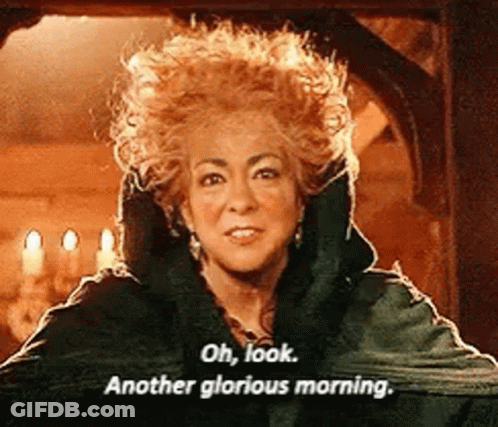 Woman With Blonde Hair Talking About Morning GIF