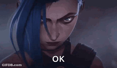 Woman With Blue Hair GIF