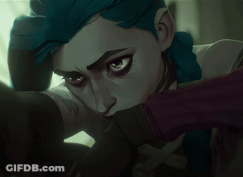 Woman With Blue Hair GIF