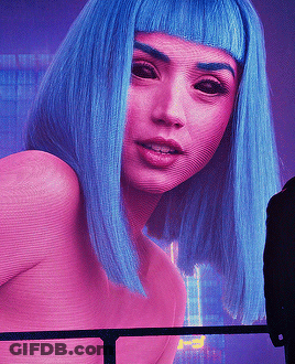 Woman With Blue Hair GIF