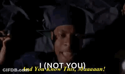 Woman With Blue Hair Holding Lightsaber Says I'm Nothing Like You GIF