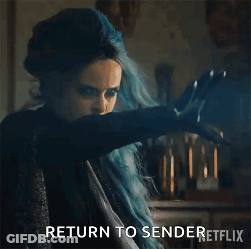 Woman With Blue Hair Holding Sword GIF