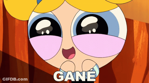 Woman With Blue Hair In Red Shirt Saying You Tell Yourself Gane GIF