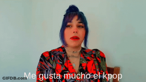 Woman With Blue Hair Me Gusta Mucho El Kpop GIF