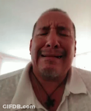 Woman With Blue Hair Says How Sad I Was And How Depressed I Was GIF