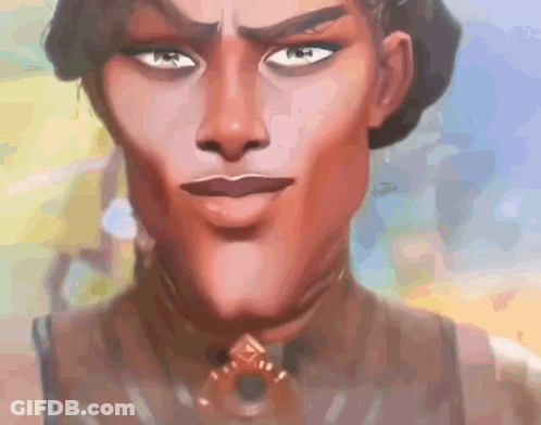 Woman With Blue Hair GIF